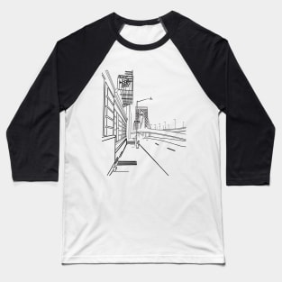 George Washington Bridge Baseball T-Shirt